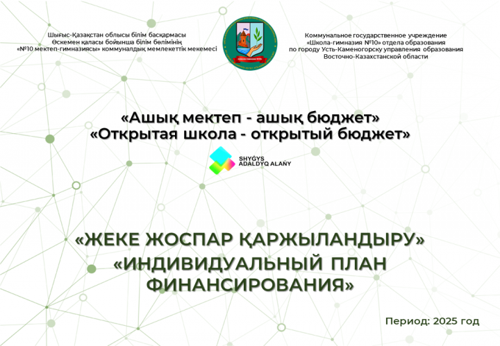 "Открытая школа - открытый бюджет" 2025 год
